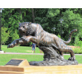 animal de metal bronze jardim de alta qualidade em tamanho real tigre estátua